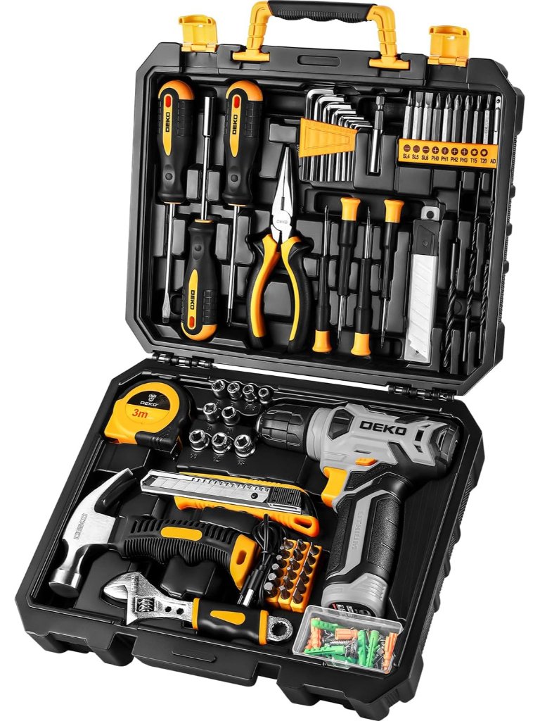 Tool Settool Kit With 8v Cordless Drill,Tool Box With Drill,Hand Drill Set For
